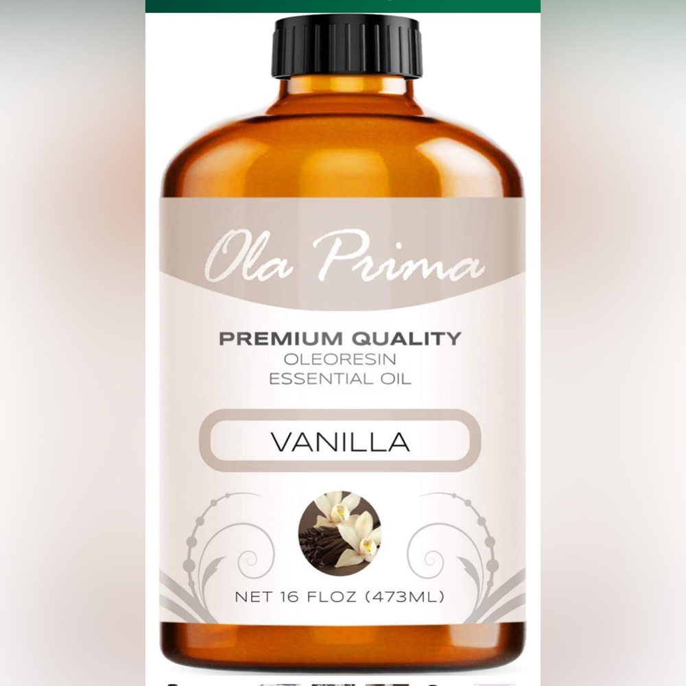 NWT Ola Prima Oils -Vanilla Essential Oil (16oz Bulk)Therapeutic Grade Essential